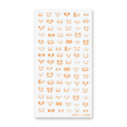 Pumpkin Faces Sticker Sheet