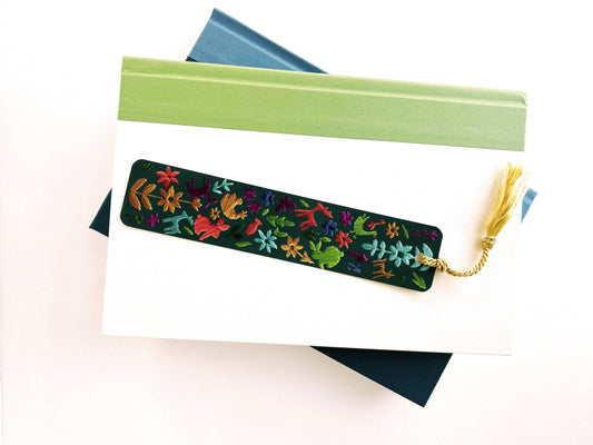 Animals Embroidery Tassel Bookmark
