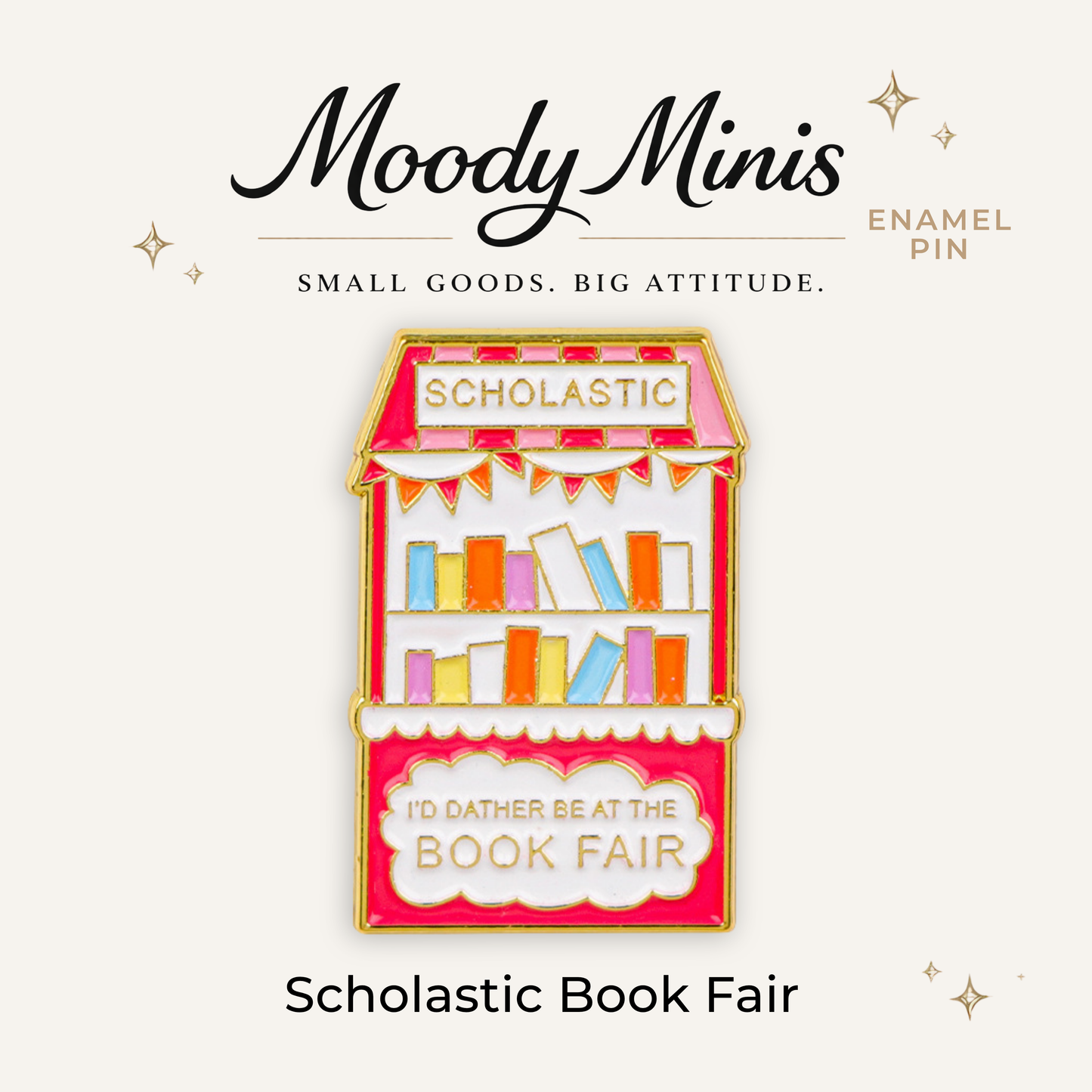 Scholastic Book Fair Enamel Pin