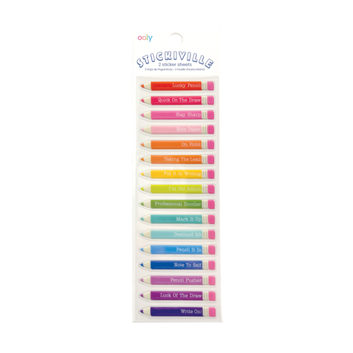 Stickiville Stickers: Lucky Pencils