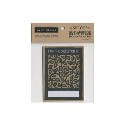Bookplate Sticker Pack of 6 - LEAFY