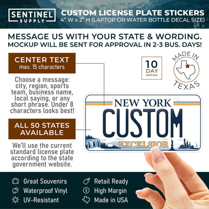 Buckinhgam PA License Plate Stickers