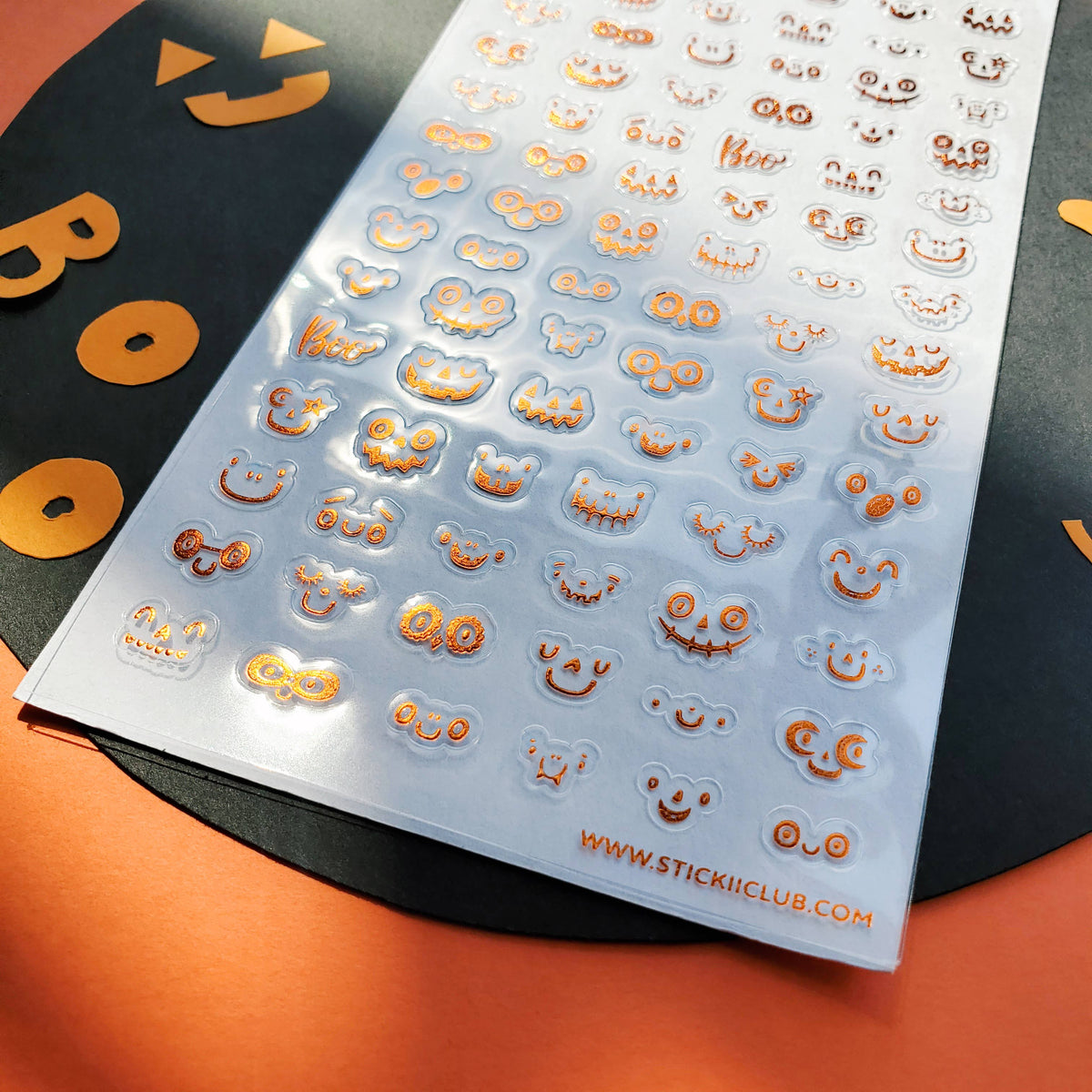 Pumpkin Faces Sticker Sheet