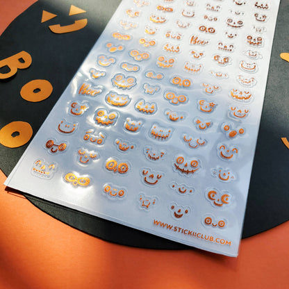Pumpkin Faces Sticker Sheet