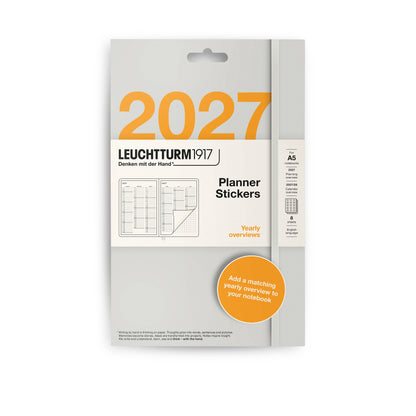 Leuchtturm 1917 - Planner Stickers 2027, Yearly Overviews A5