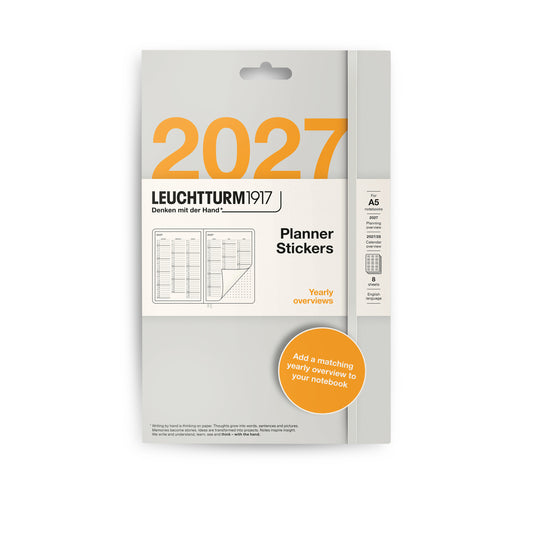 Leuchtturm 1917 - Planner Stickers 2027, Yearly Overviews A5