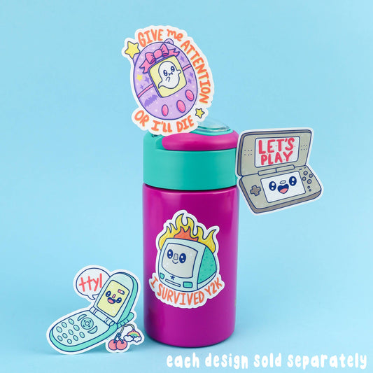 Give Me Attention or I'll Die Gamer Laptop Vinyl Sticker