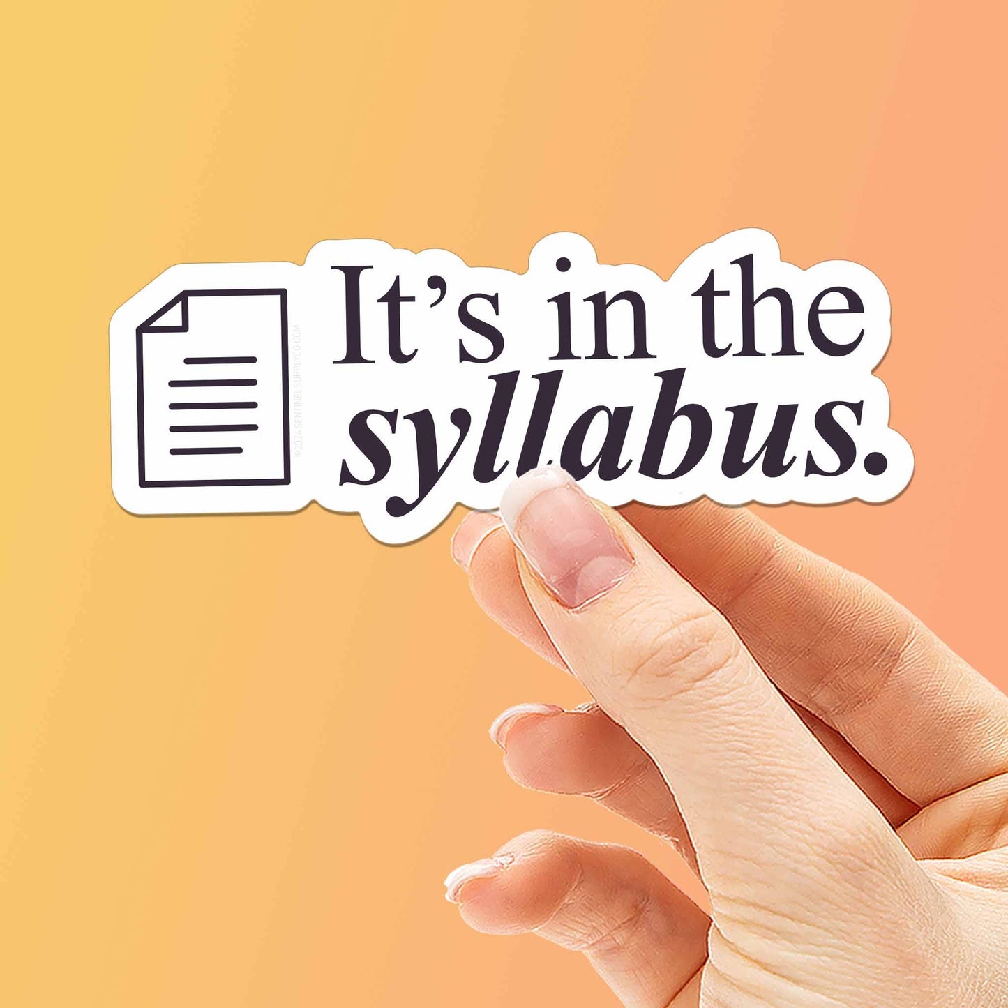 It's In the Syllabus