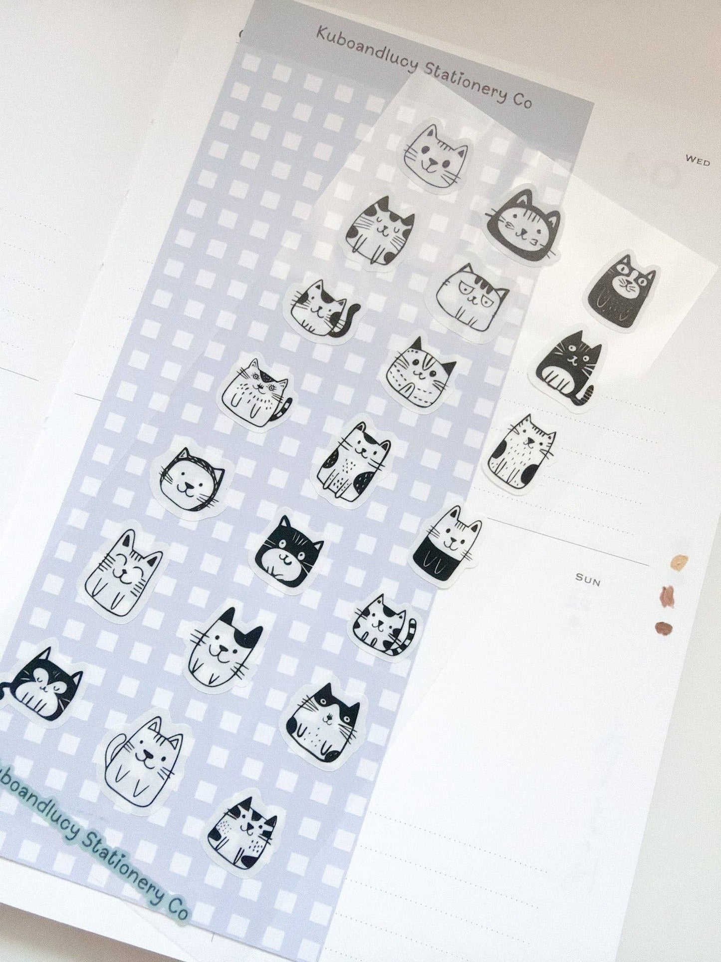 Kuboandlucy Stationery Co | Happy Cats Sticker Sheet