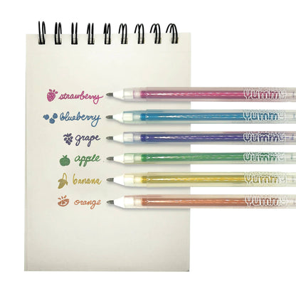 Yummy Yummy: Scented Metallic Gel Pens (Set of 6)