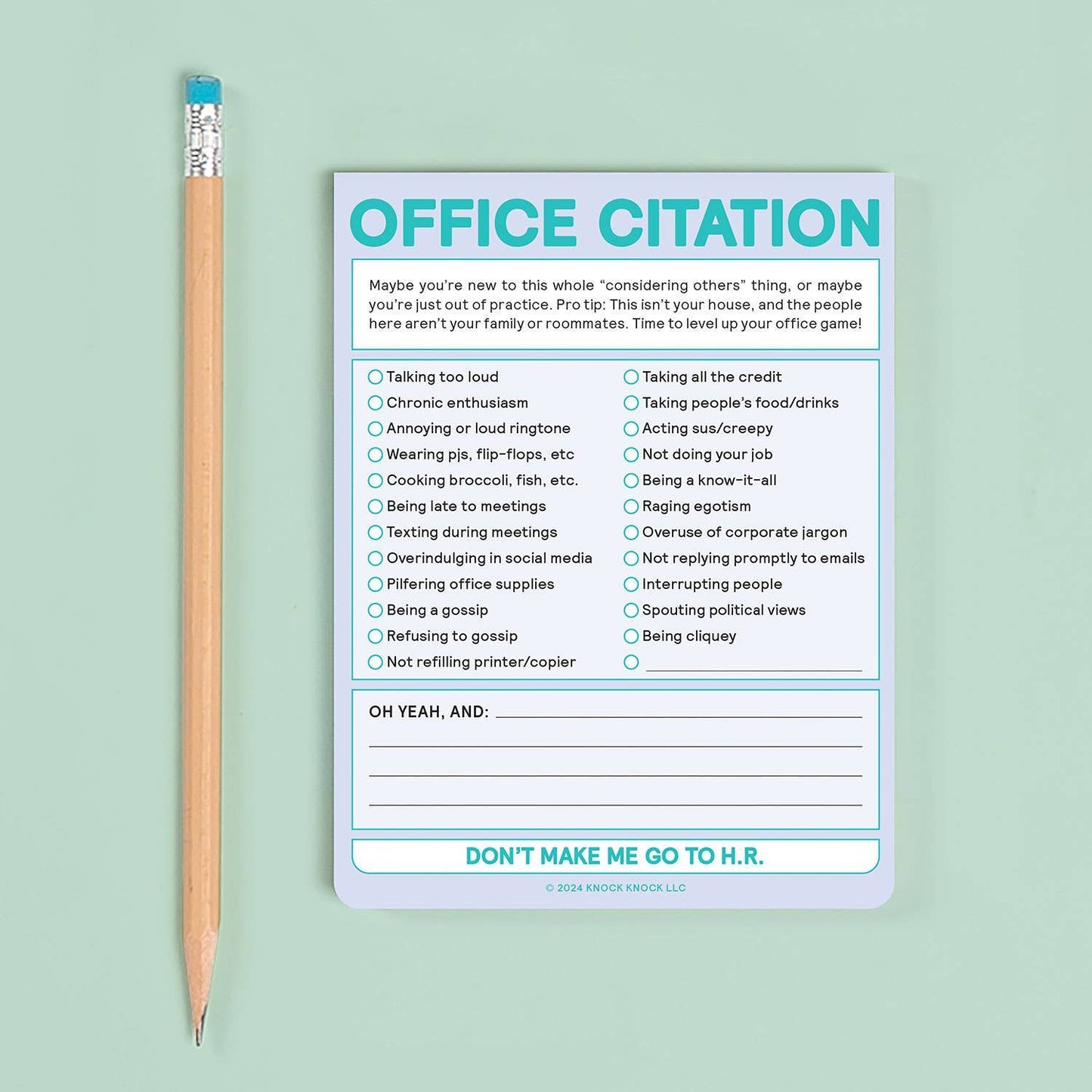 Office Citation Nifty Note (Pastel Version)