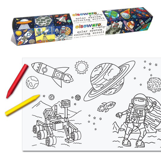 Coloring Scrolls 10ft with Adhesive Back - Solar System