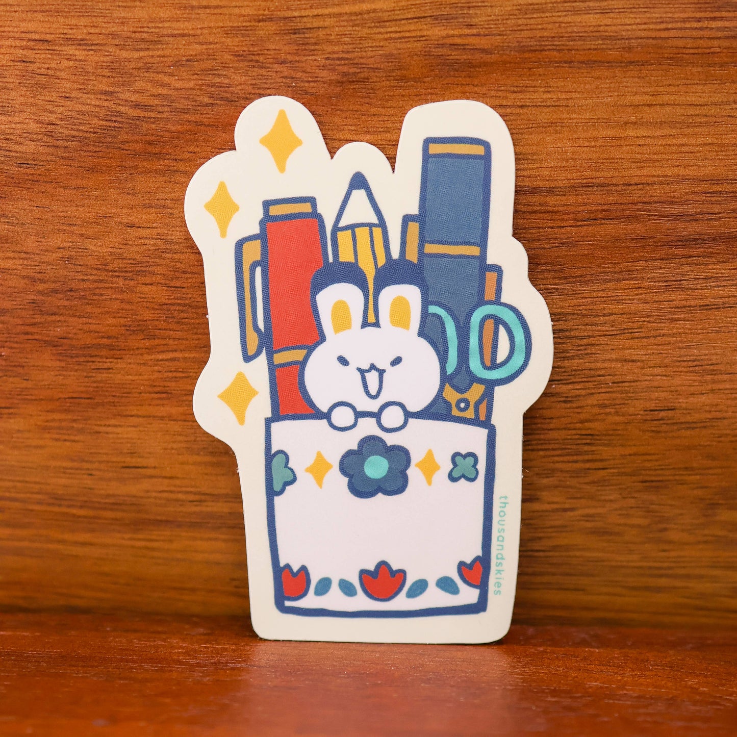 Vinyl Sticker (Holographic) Pen Holder