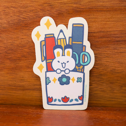 Vinyl Sticker (Holographic) Pen Holder