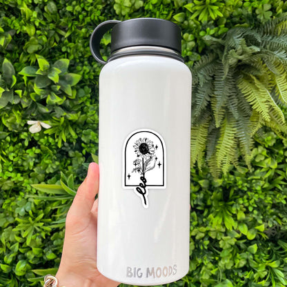 Leo Marigold & Sunflower Zodiac Sticker