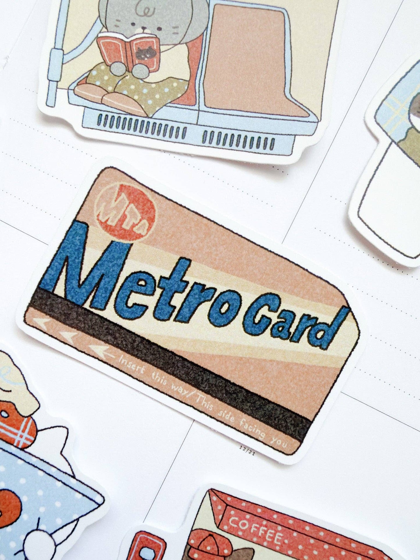 Kuboandlucy Stationery Co x Idiot Sandwich | Metro Card Vinyl Sticker