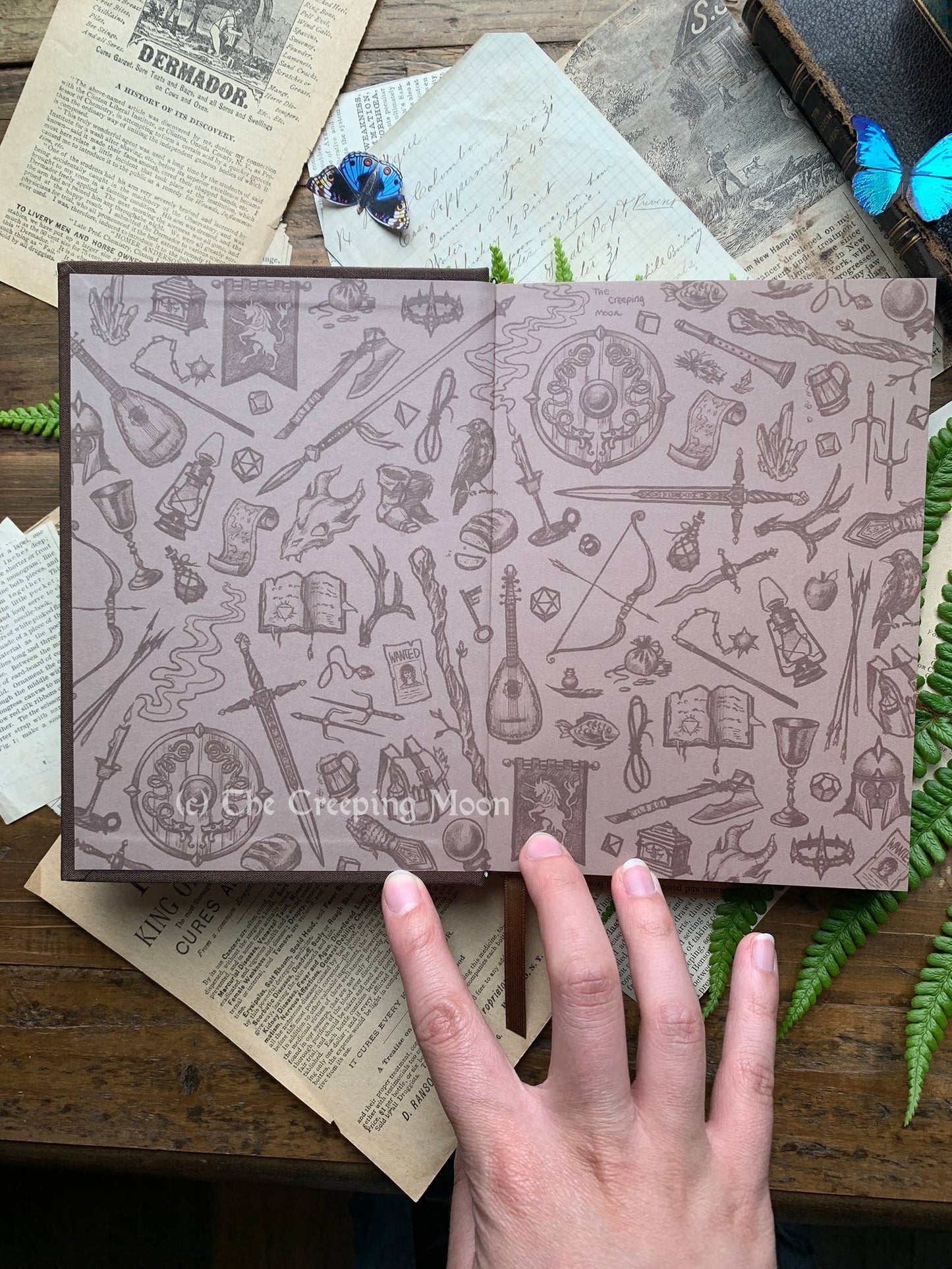 The Wanderer - B6 vegan dot grid notebook, 100gsm ivory pape