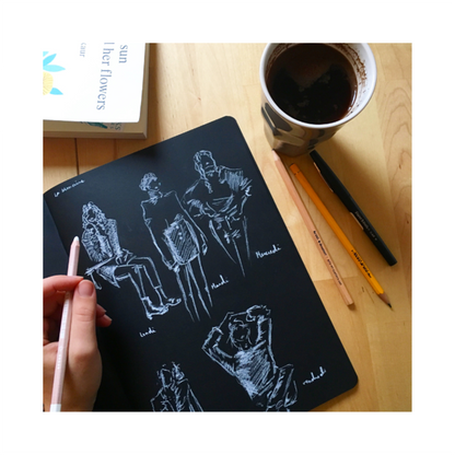 Crokbook Noir -Black Sketchbook - 2 Sizes