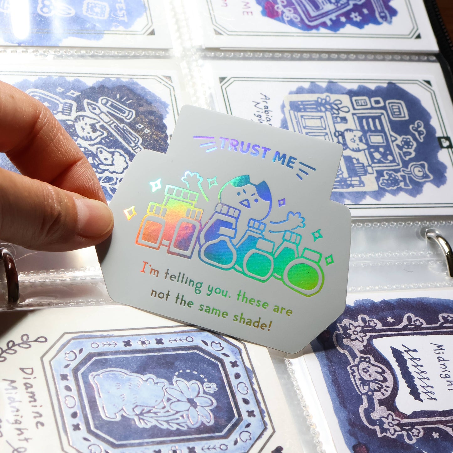 Vinyl Sticker (Holographic) Trust Me