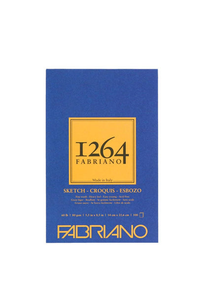 Fabriano 1264 Sketch Pad, 60 lb, 100 Sheets