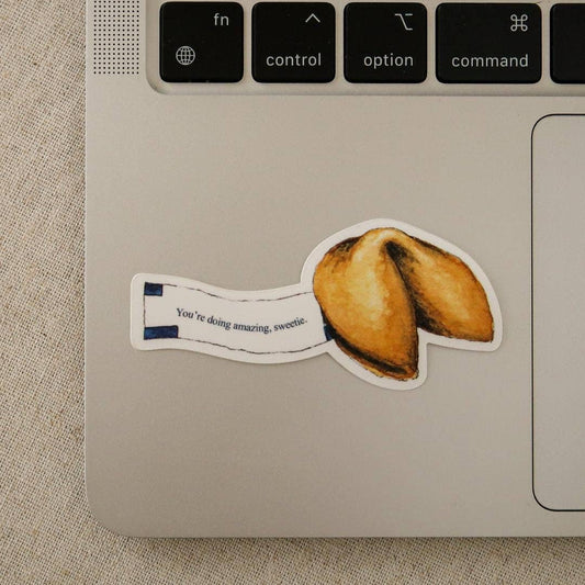 You're Doing Amazing Sweetie Fortune Cookie Vinyl Sticker