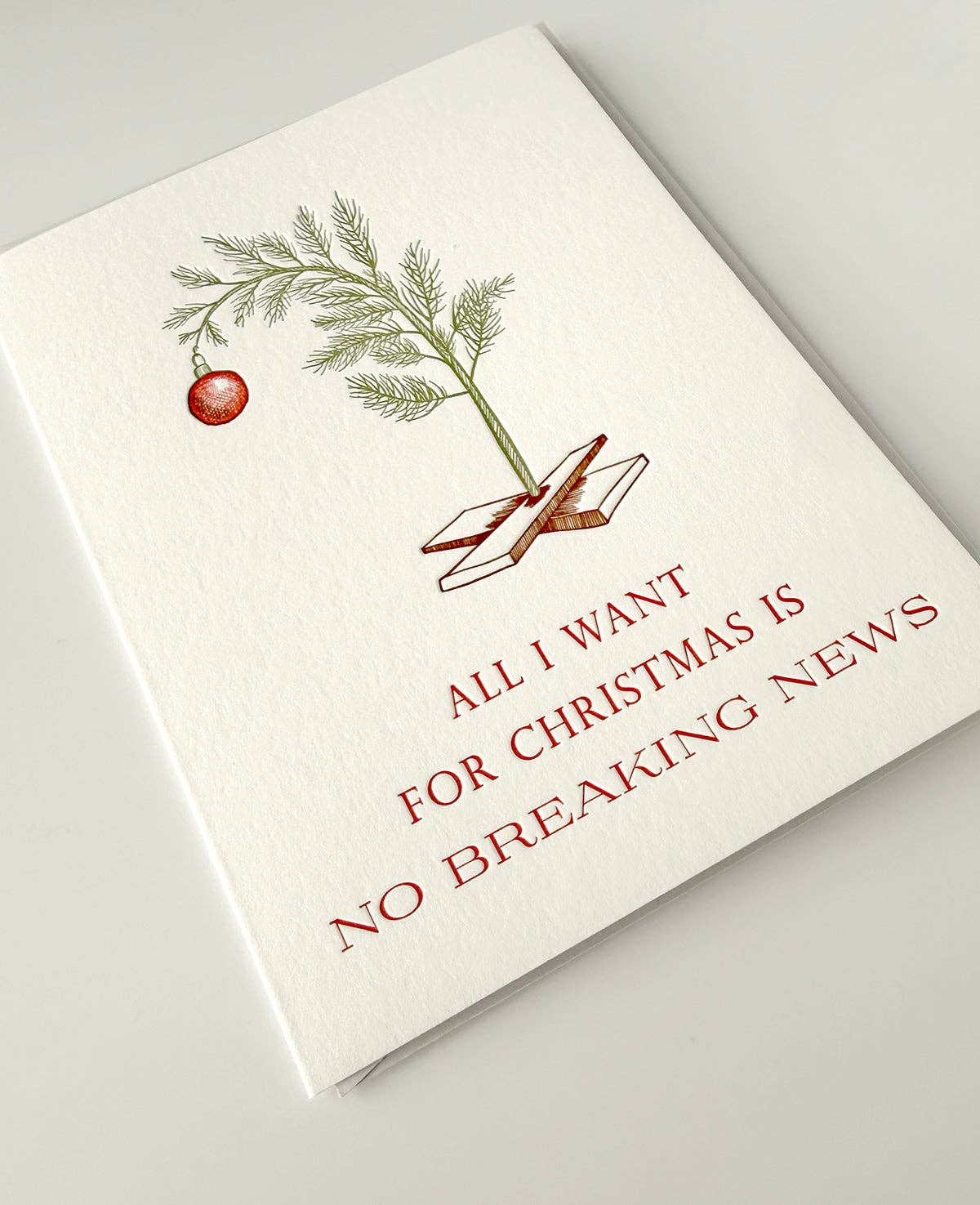 All I Want for Christmas Boxed Holiday Letterpress Cards