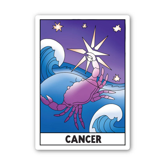 Cancer Zodiac Tarot Card Sticker