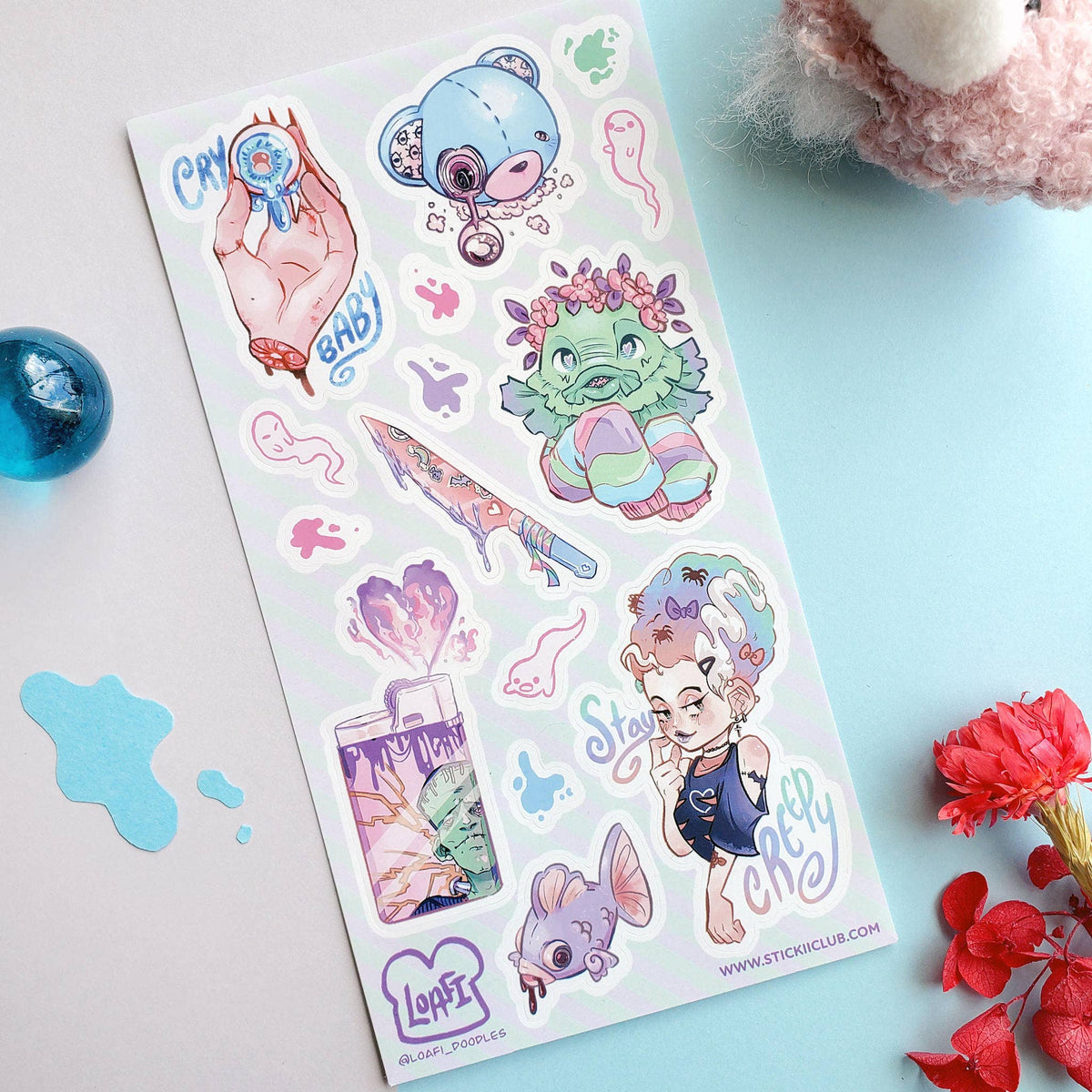 Sweet Creatures of the Night 2 Sticker Sheet