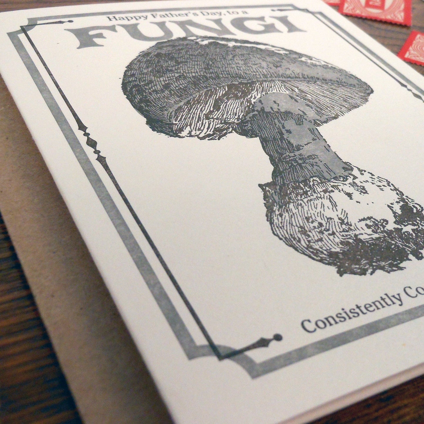 Vintage Fathers Fungi Seed Card