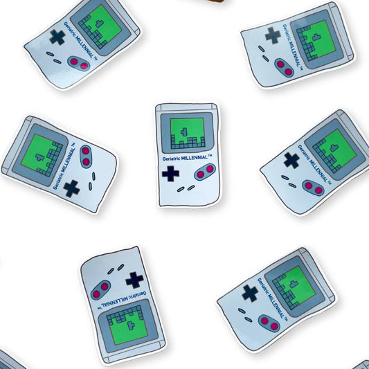 Tetris Gameboy Geriatric Millennial Sticker