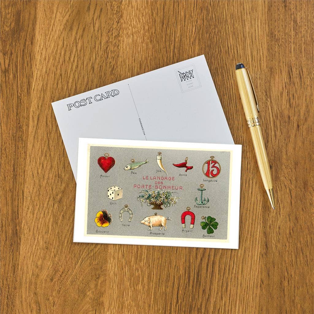 Postcard Charm Language
