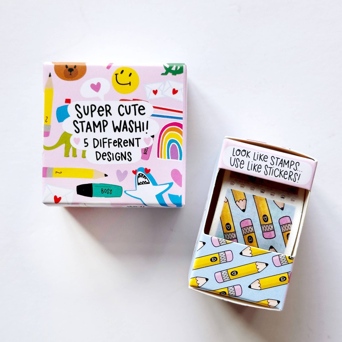 Busy Busy Faux-stage Stamp Washi