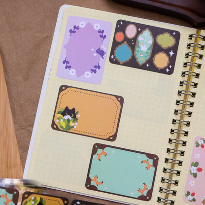 Paper Roll Labels - Retro Frames