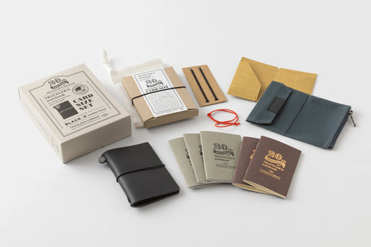 TRAVELER'S Notebook - Card Size - 20th Anniversary Set - Black