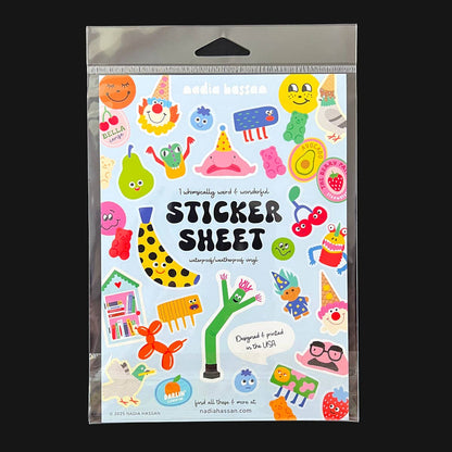 Mix Tapes 5x7 Sticker Sheet