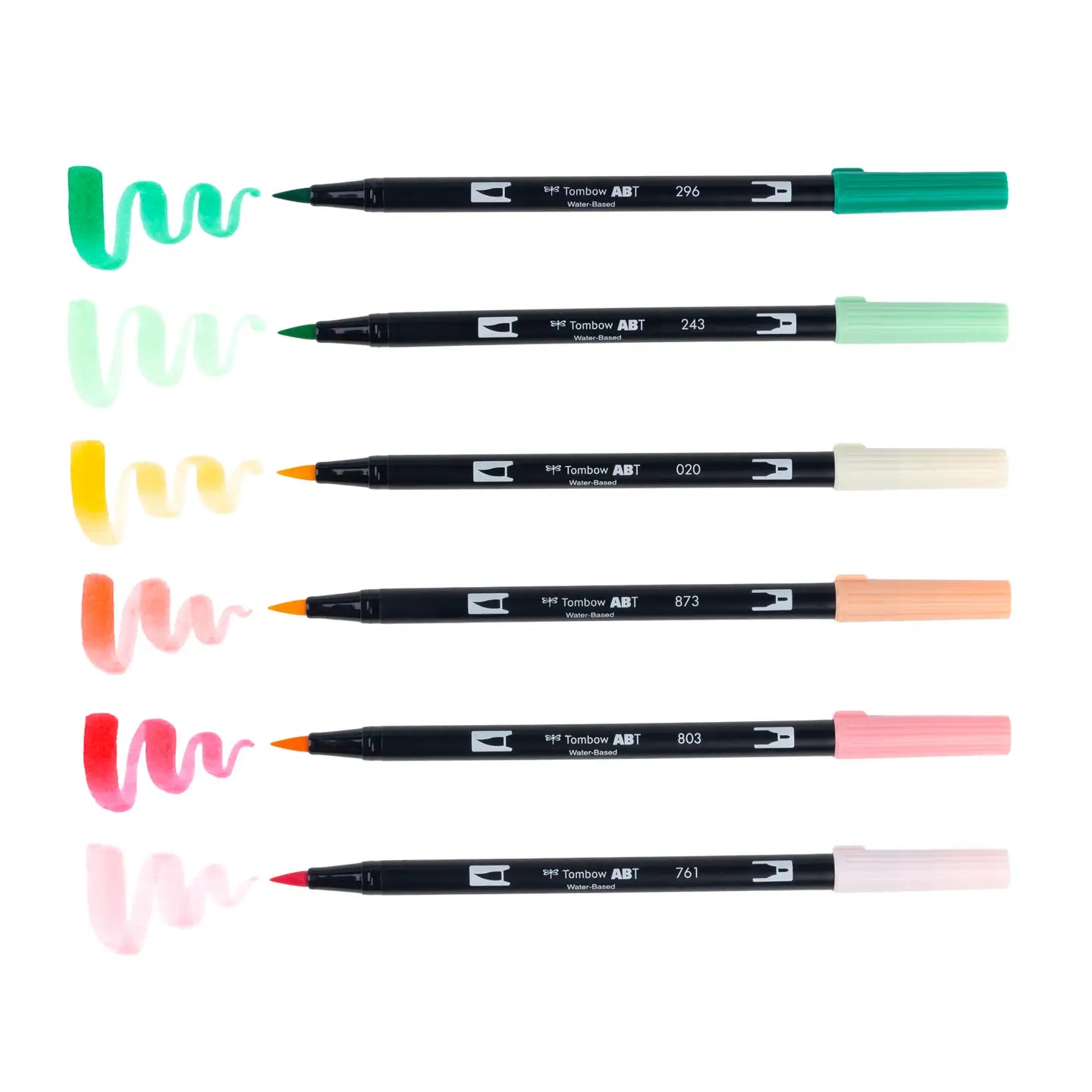 Dual Brush Pen 6-Pack Set (Just Peachy)
