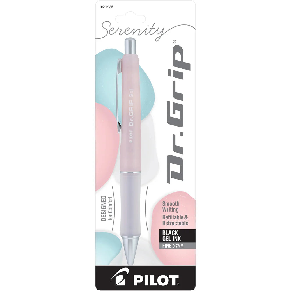 DR GRIP SERENITY GEL INK BLACK FINE