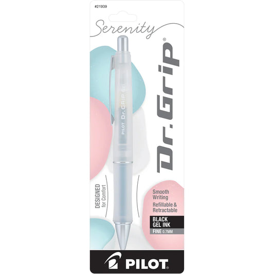 DR GRIP SERENITY GEL INK BLACK FINE
