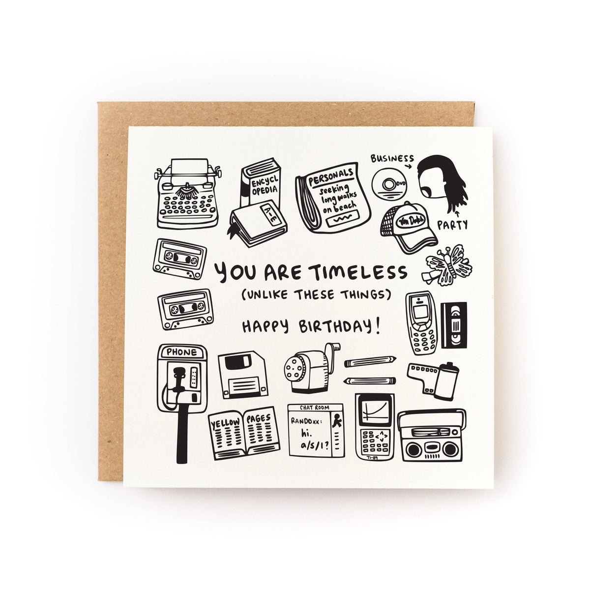 You Are Timeless Birthday Card - Letterpress Printed
