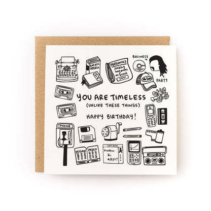 You Are Timeless Birthday Card - Letterpress Printed