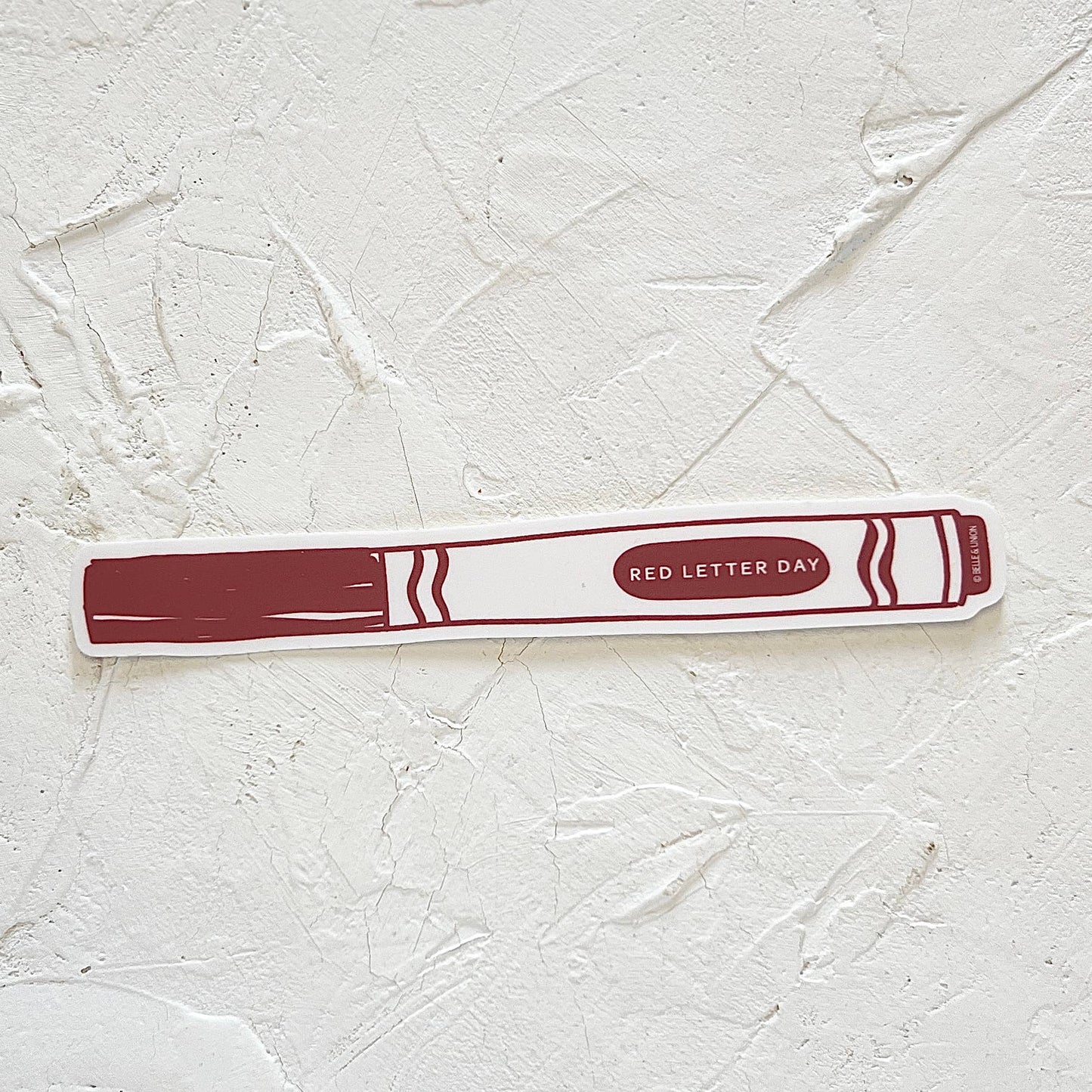 Red Letter Day Marker Sticker (actual size!)
