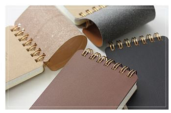 GRAIN MEMO PAD DARK BROWN