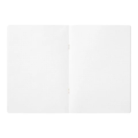 MIDORI SOFT COLOR NOTEBOOK - A5 - DOT GRID - WHITE