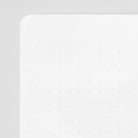 MIDORI SOFT COLOR NOTEBOOK - A5 - DOT GRID - WHITE
