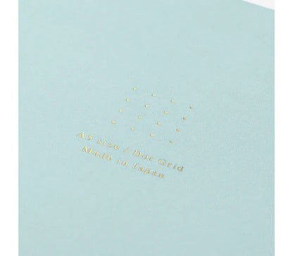 MIDORI SOFT COLOR NOTEBOOK - A5 - DOT GRID - BLUE