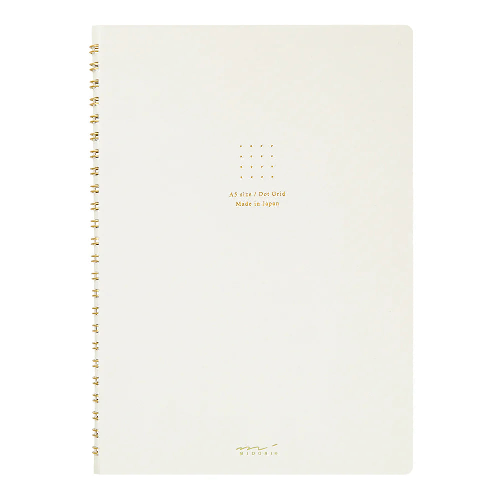 RING NOTEBOOK A5 COLOR DOT GRID WHITE