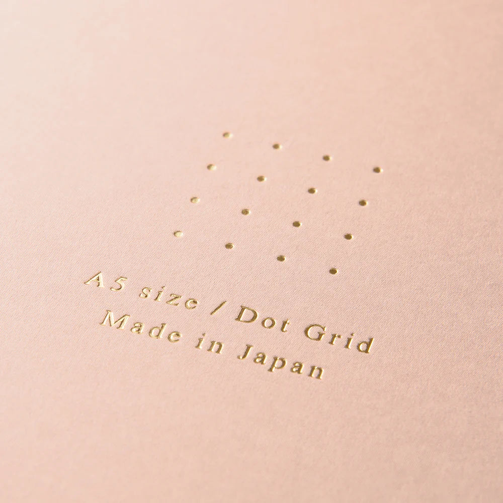 MIDORI - RING NOTEBOOK A5 COLOR DOT GRID PINK