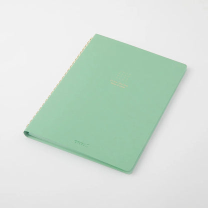 MIDORI - RING NOTEBOOK A5 COLOR DOT GRID GREEN