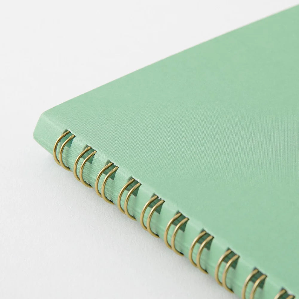 MIDORI - RING NOTEBOOK A5 COLOR DOT GRID GREEN