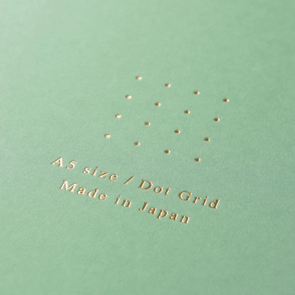 MIDORI - RING NOTEBOOK A5 COLOR DOT GRID GREEN